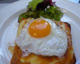 1分ホワイトソースで作ったクロックマダム作り方7写真