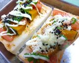トマトとかぼちゃのトースト　味噌風味作り方3写真