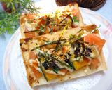 トマトとかぼちゃのトースト　味噌風味作り方4写真