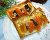 トマトと南瓜の甘いトースト　白味噌風味作り方4写真