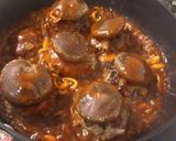 簡単　煮込みきのこハンバーグ作り方4写真