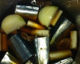 圧力鍋で♪さんまとごぼうのはちみつ梅煮作り方4写真