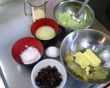 米粉で作る抹茶の大納言マフィン作り方1写真