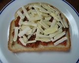 朝ご飯はピザトースト作り方2写真