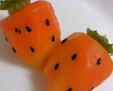 お弁当に♪人参で作るキュートないちご*゜作り方6写真