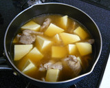 さつまいもと豚肉の煮物♡作り方3写真