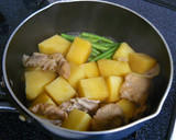 さつまいもと豚肉の煮物♡作り方4写真