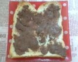 ✿秋の味覚②♡柿チョコトースト✿作り方3写真
