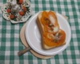 みかんと柿のトースト作り方5写真