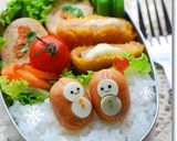 簡単雪だるまのお弁当＊キャラ弁クリスマス作り方5写真