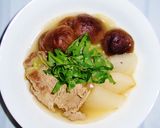 ホッコリ　豚肉の韓国ダシダスープ作り方7写真