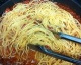 肉味噌でトマトパスタ作り方5写真