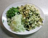 なすとピーマンと玉ねぎのみそ作り方1写真