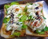 セロリ＆じゃが芋のトースト　味噌風味作り方5写真
