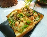 セロリ＆じゃが芋のトースト　味噌風味作り方6写真