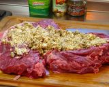 詰め物をしたラム・子羊の骨なしもも肉作り方5写真