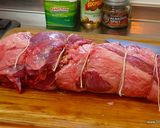 詰め物をしたラム・子羊の骨なしもも肉作り方6写真