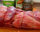 詰め物をしたラム・子羊の骨なしもも肉作り方7写真
