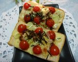 トマトと葱のトースト　＊お好み焼き風味＊作り方4写真