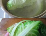 【和風ロールキャベツ。西京味噌仕立て】作り方5写真