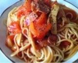 簡単☆トマト丸ごとパスタ作り方4写真