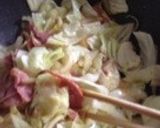 焼豚とキャベツのパスタ作り方1写真