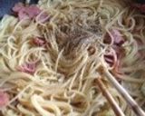 焼豚とキャベツのパスタ作り方3写真