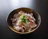 昆布茶でおいしい！　たこの炊き込みご飯作り方3写真