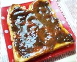 ✿秋の味覚②♡柿チョコトースト✿作り方4写真