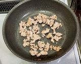 小松菜と豚ひき肉のお好み焼き作り方4写真
