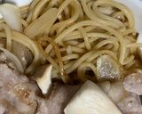簡単　エリンギ豚肉和風パスタ作り方14写真