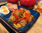 【冷凍肉団子パプリカの甘酢炒め】ホットクック調理作り方3写真