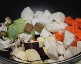 朝から~ 朝コン根豆乳スープ作り方2写真