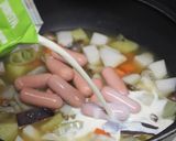 朝から~ 朝コン根豆乳スープ作り方3写真