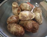 クレソルちゃんで☆里芋の素揚げ作り方1写真