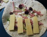 簡単・朝食☆ハム＋ねぎ＋チーズサンド♪作り方2写真