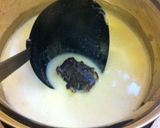 ほっこり＊ココナッツミルクバナナしるこ作り方2写真