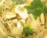 土鍋で玉子入りきのこ雑煮作り方7写真