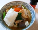 冬野菜の「豚汁」お餅入り！作り方4写真