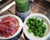 育ち盛りっ子の為の栄養満点グリーンパスタ作り方5写真