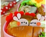 ＊キャラパン＊　ロールパンＤＥうさちゃん作り方6写真