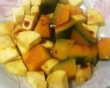 レンジで～南瓜と薩摩芋の煮物、小豆ON♪作り方4写真