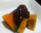 レンジで～南瓜と薩摩芋の煮物、小豆ON♪作り方7写真