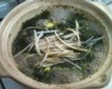 余り物で☆しじみの味付け海苔汁作り方6写真