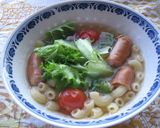レタスとトマトのマカロニスープ作り方6写真
