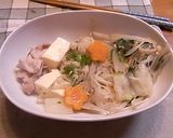 鶏団子が美味しい塩ちゃんこ鍋作り方5写真