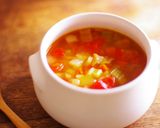 野菜とベーコンのトマトコンソメスープ作り方10写真