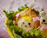 キャラ弁に♡ふわふわはんぺん雪だるま♡作り方5写真
