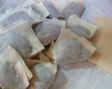 春菊の揚げワンタン柚子胡椒風味♪作り方2写真