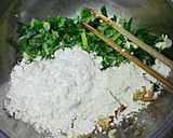 エコレシピ！ネギ味噌のキムチマヨチヂミ♪作り方3写真
